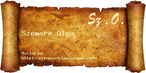 Szemere Olga névjegykártya